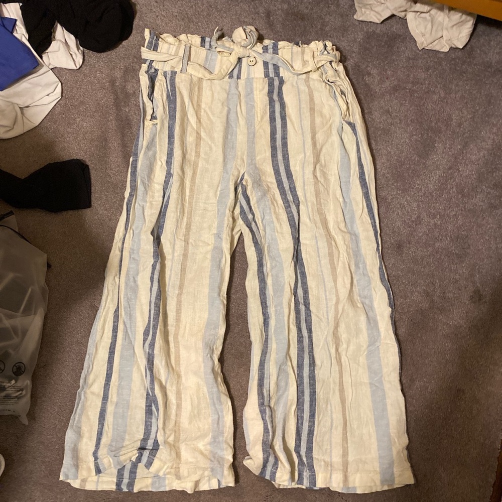 🔅striped flowy pants🔅